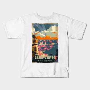 Grand Canyon National Park Vintage Travel Poster Kids T-Shirt